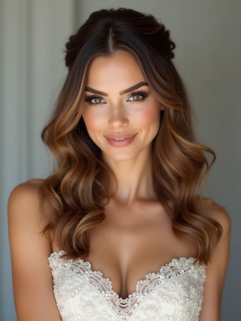 elegant half up hairstyles