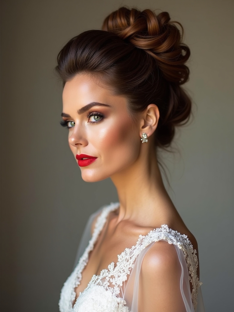 elegant high bun hairstyles