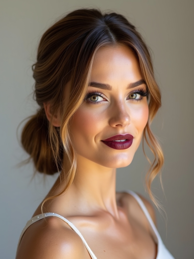 elegant low bun hairstyle