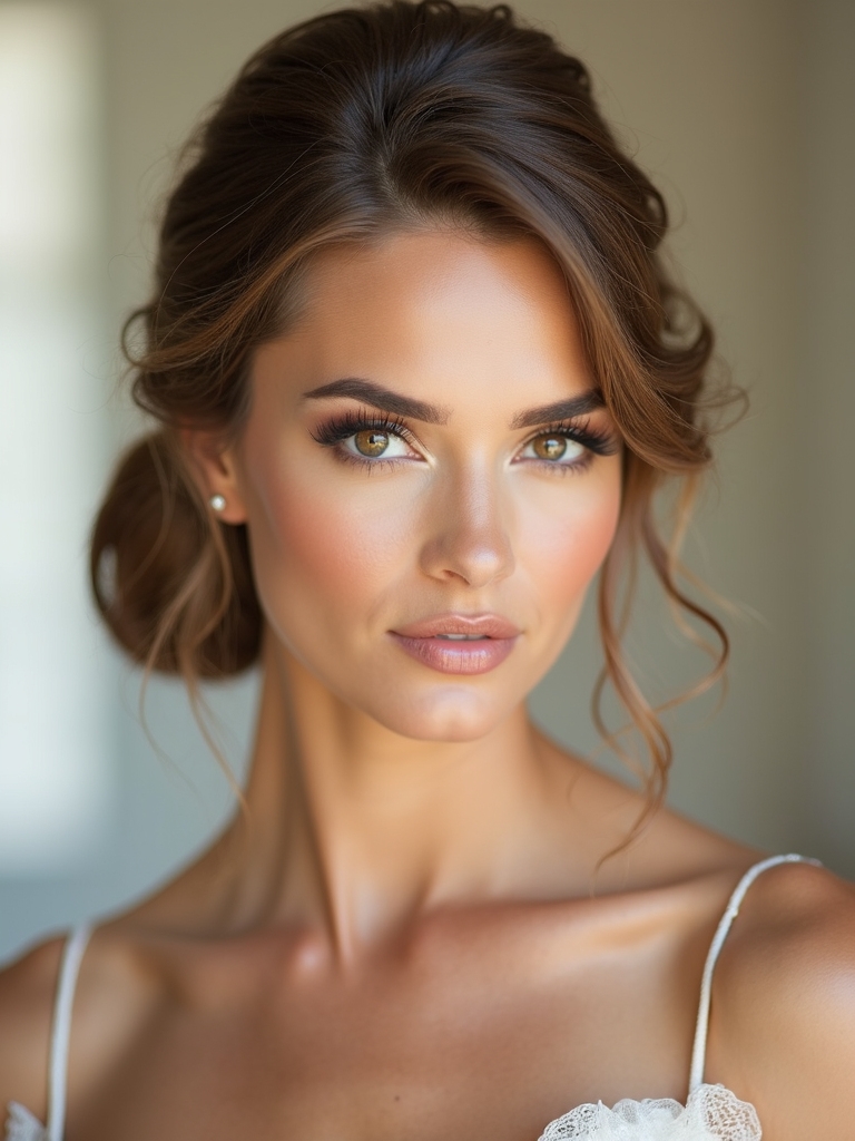 elegant low bun hairstyle