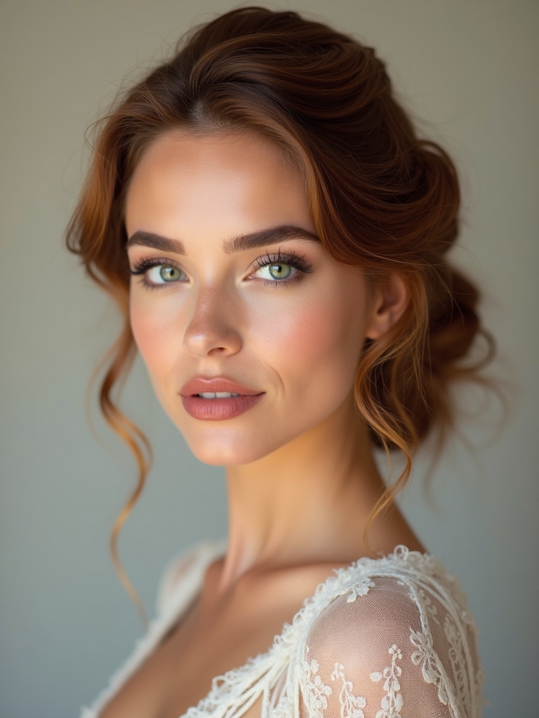 elegant low bun style