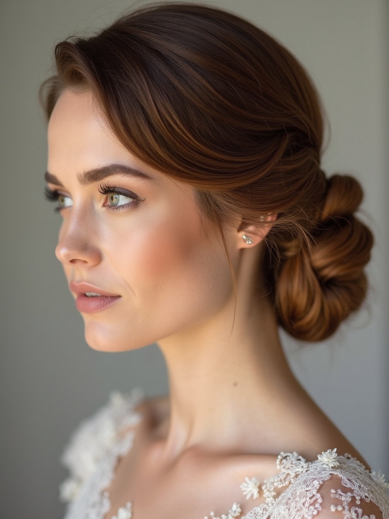 elegant low bun styles