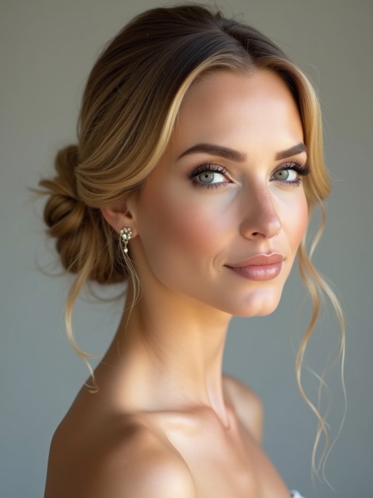elegant low bun support