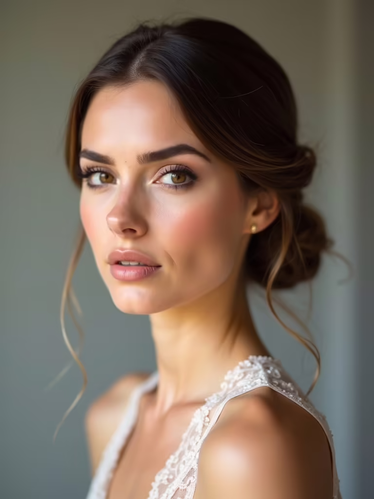 elegant low chignon hairstyle