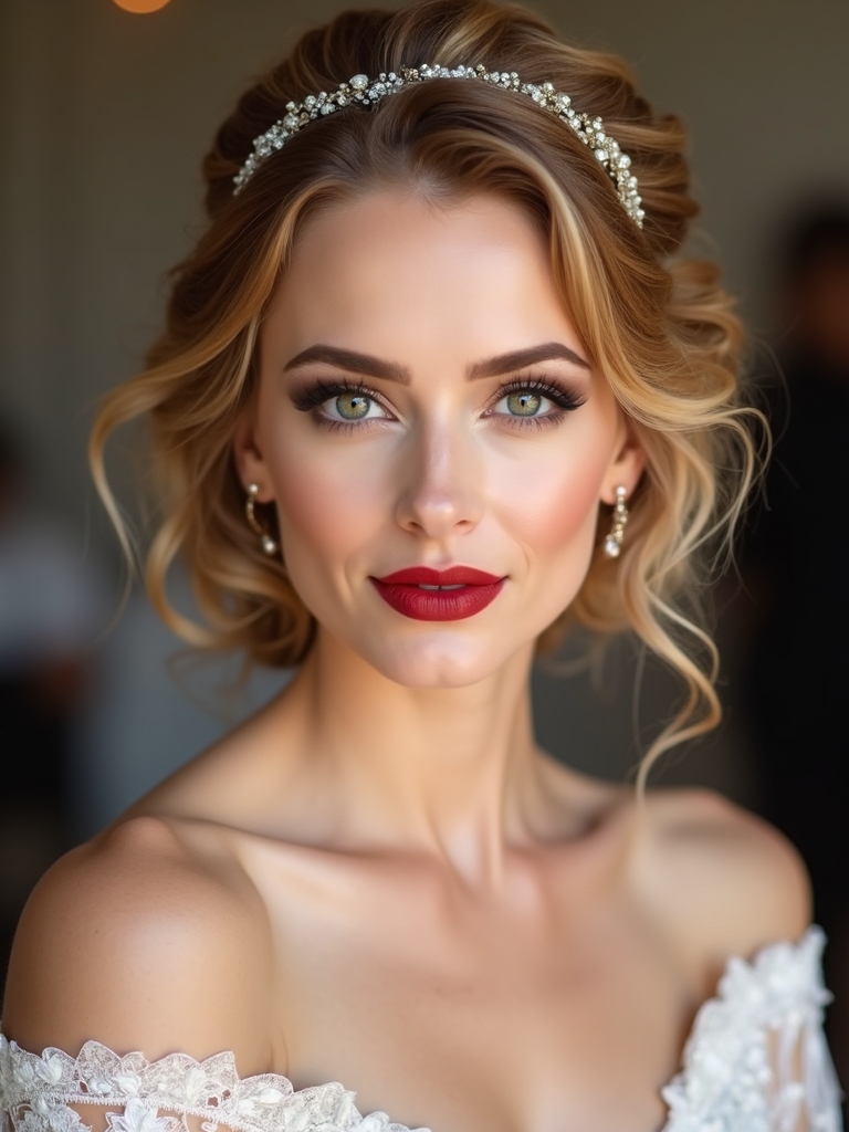 elegant low crown updos