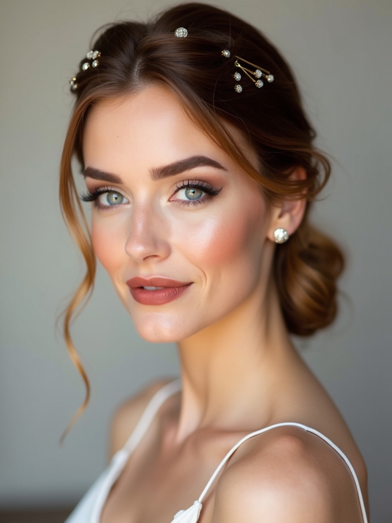 elegant low ponytail style