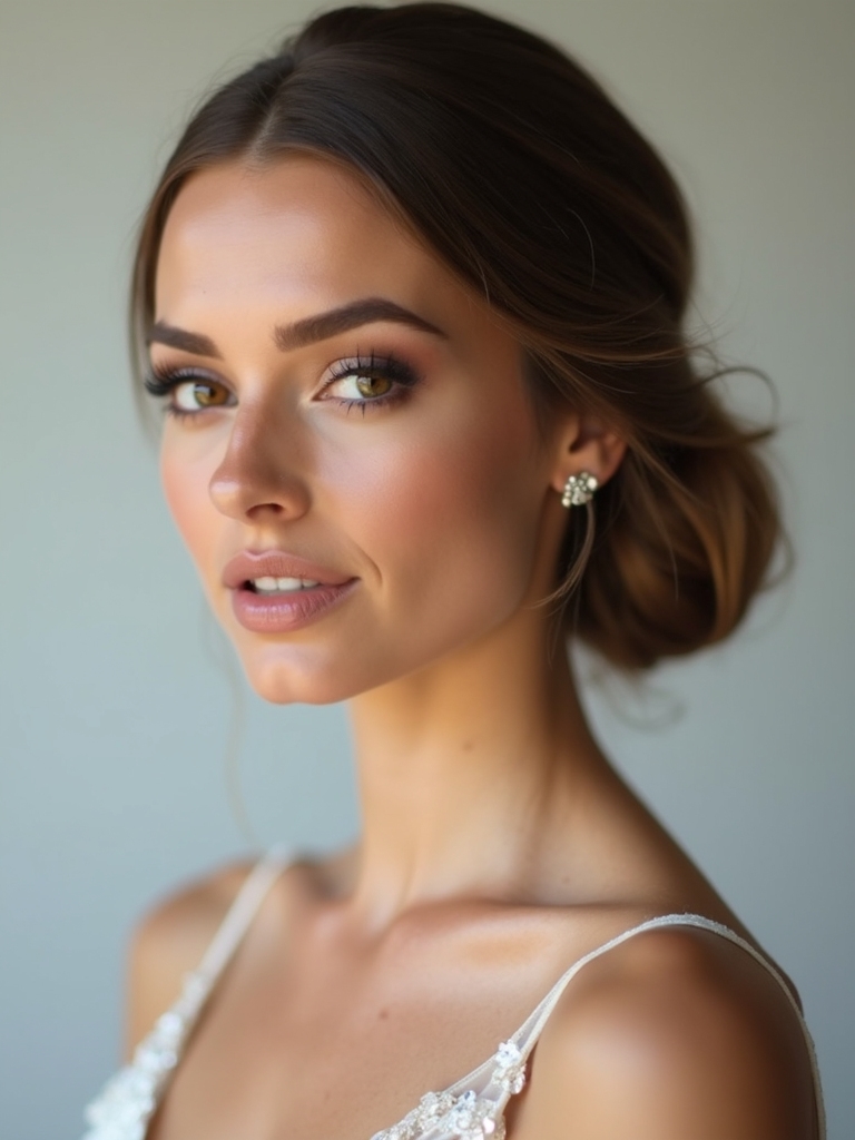 elegant low ponytail twist