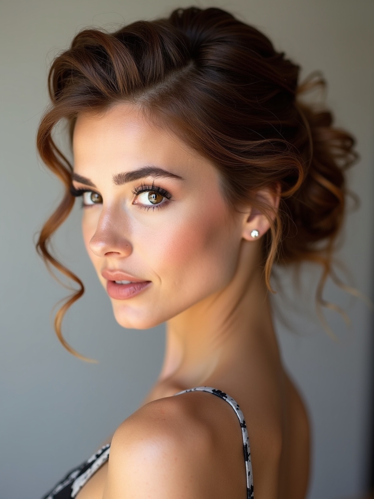 elegant medium length updos