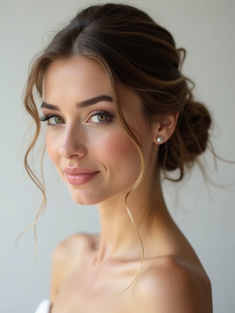 elegant minimalist roll hairstyle
