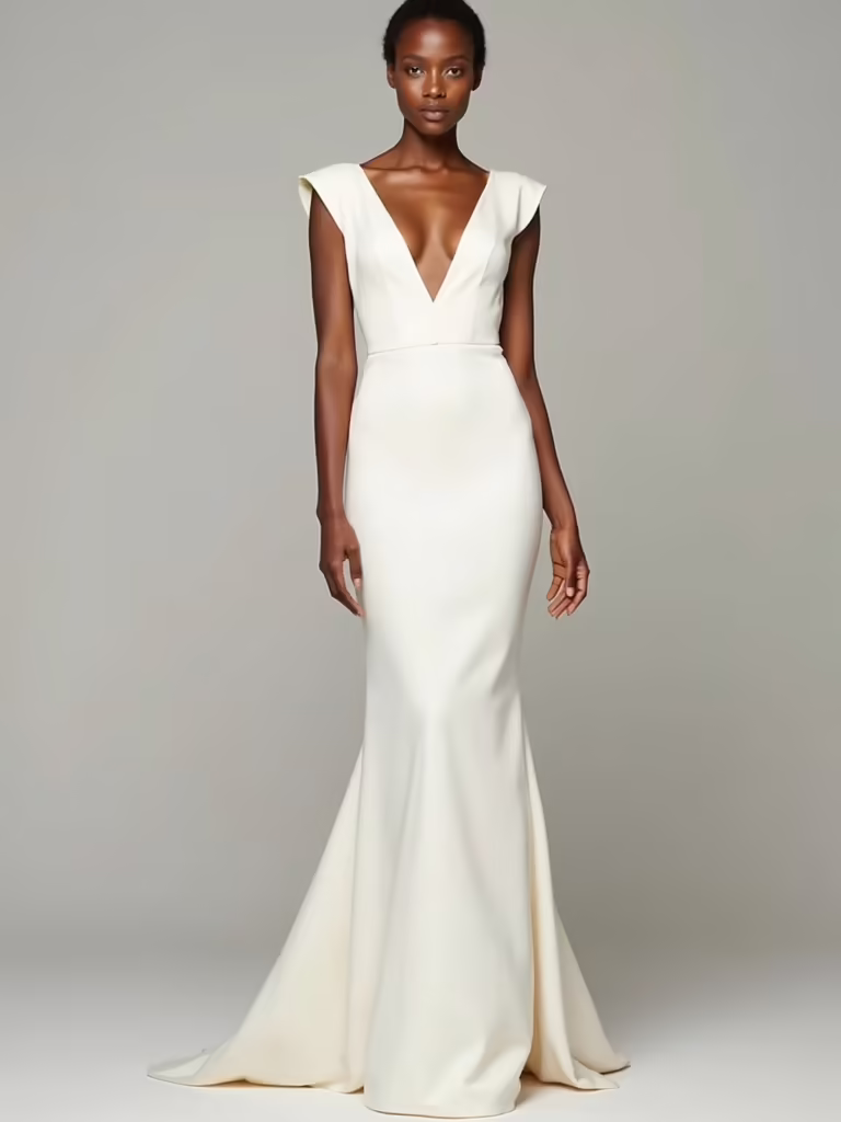 elegant minimalist wedding dresses