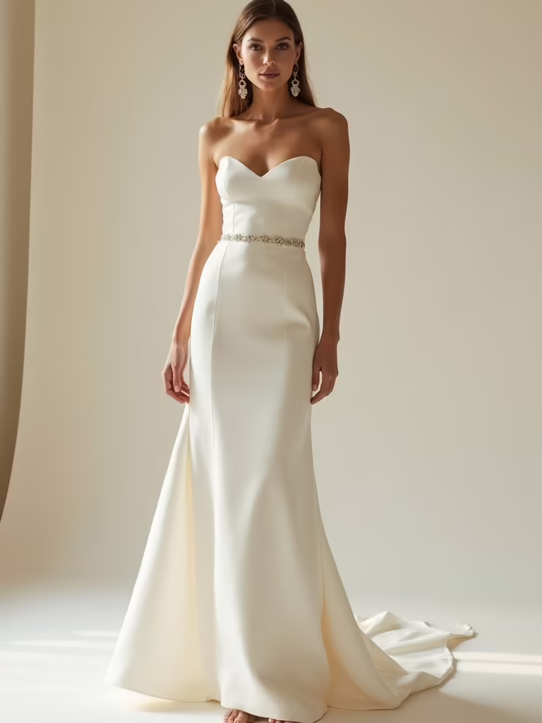 elegant minimalist wedding dresses
