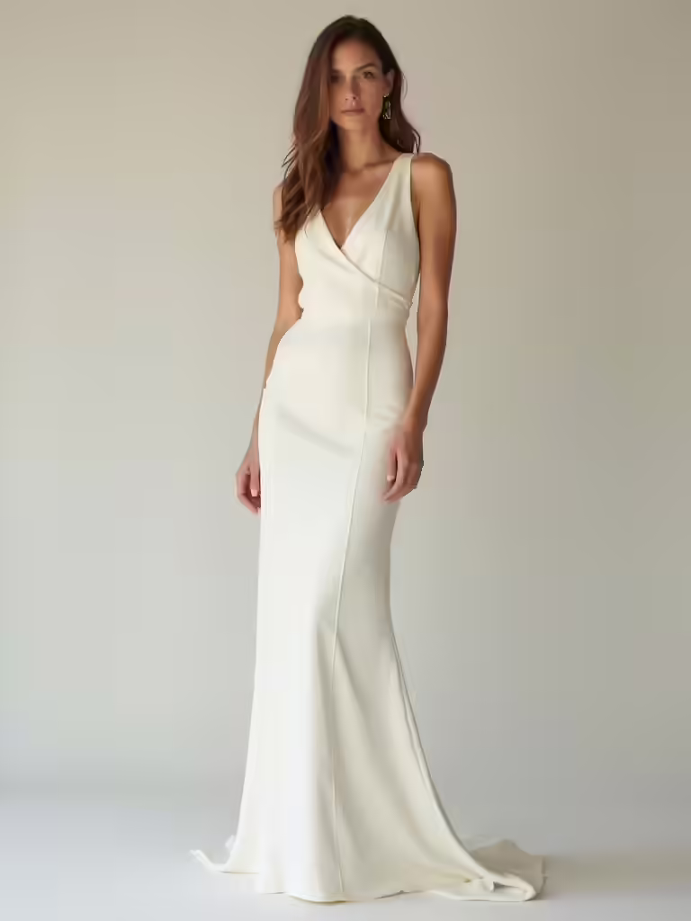 elegant minimalist wedding dresses