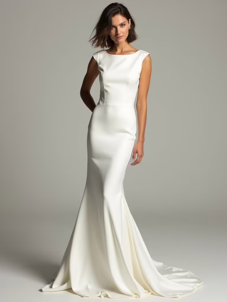 elegant minimalist wedding silhouettes