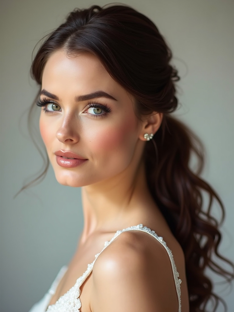 elegant ponytail wedding hairstyles