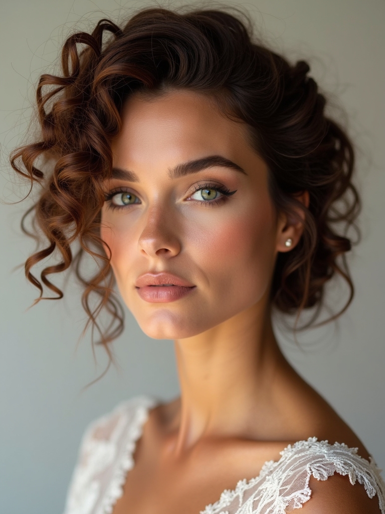 elegant protective curl updos