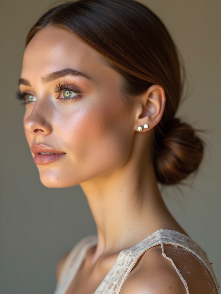 elegant quick low bun