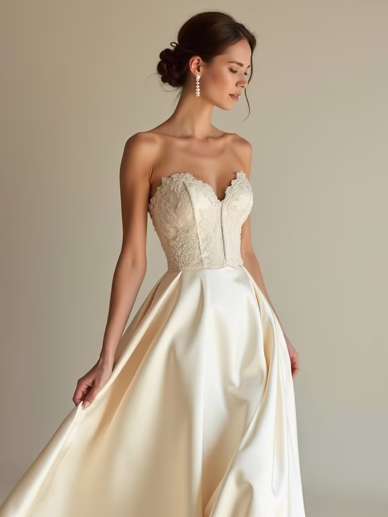 elegant satin for wedding