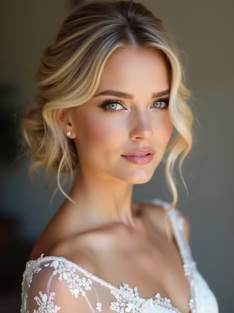 elegant secure bridal updos