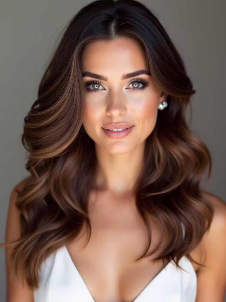 elegant shoulder length bridal styles