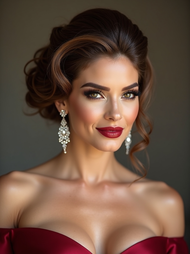 elegant side swept updo tutorial