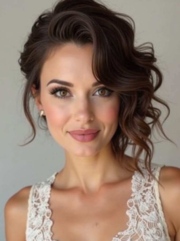elegant soft waves hairstyle