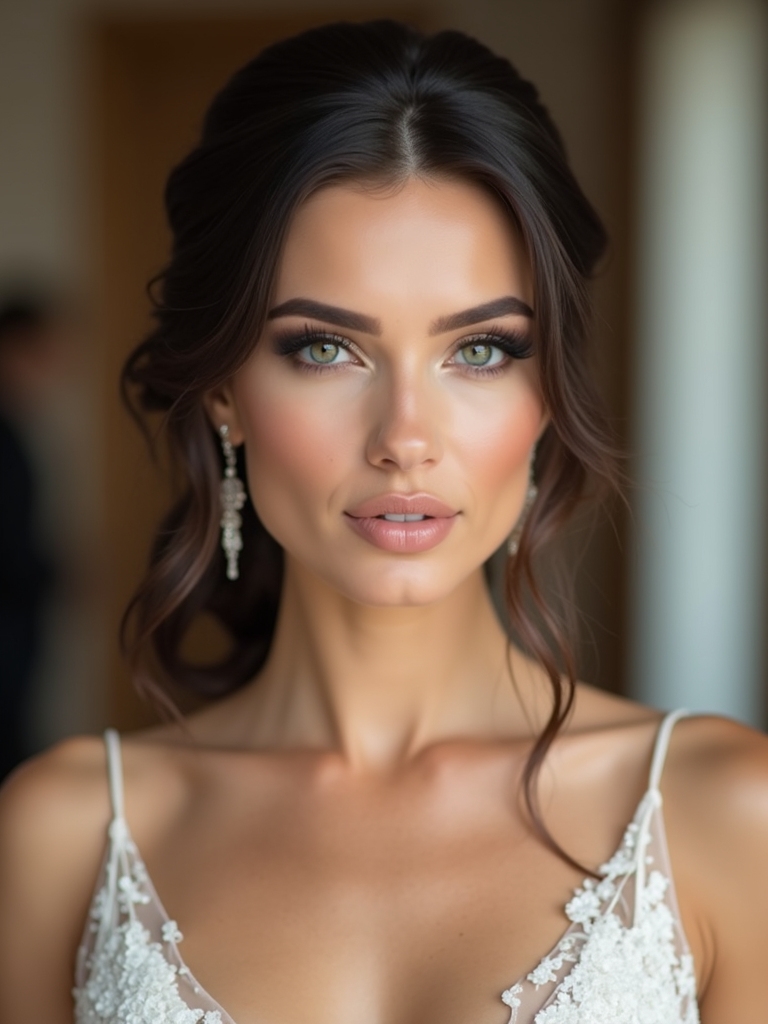 elegant timeless bridesmaid hairstyle