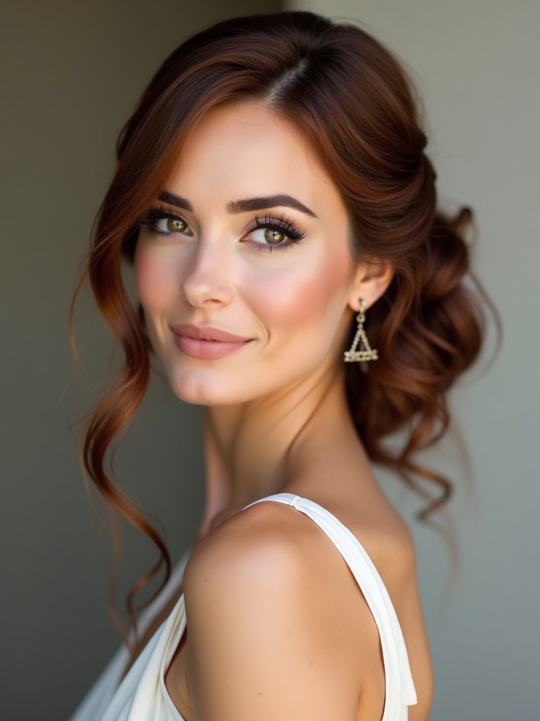 elegant twisted bridesmaid hairstyles