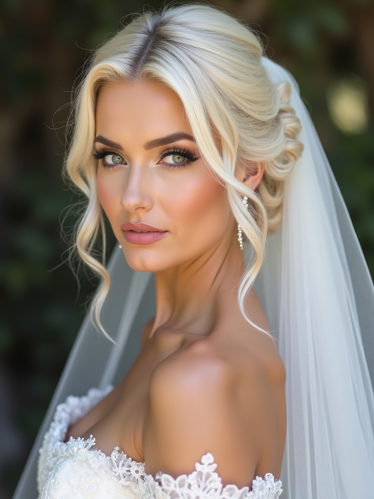 elegant updo bridal styles