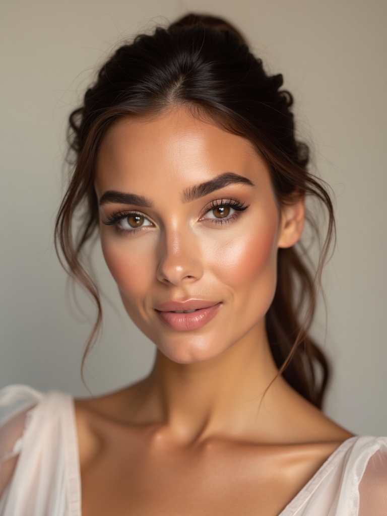 elegant wedding guest makeup