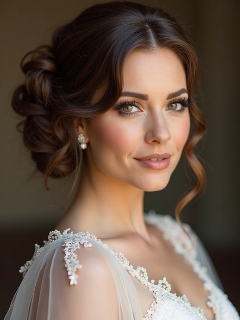 elegant wedding updo hairstyles