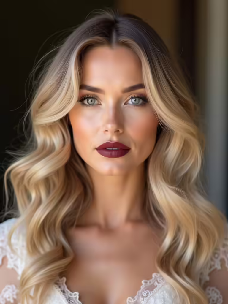 enchanting cascading waves hairstyle
