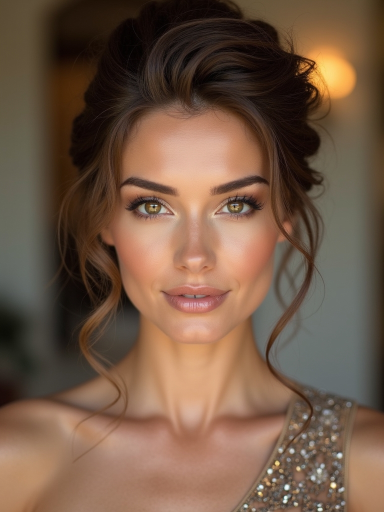 engagement party hairstyle selection