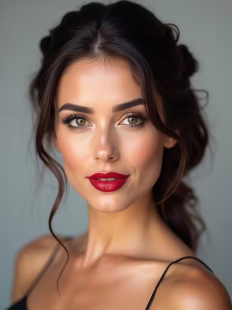 engagement photo hair styling