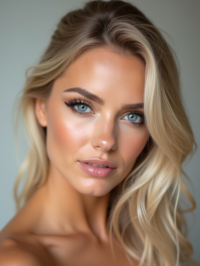 enhance blue eyes subtly