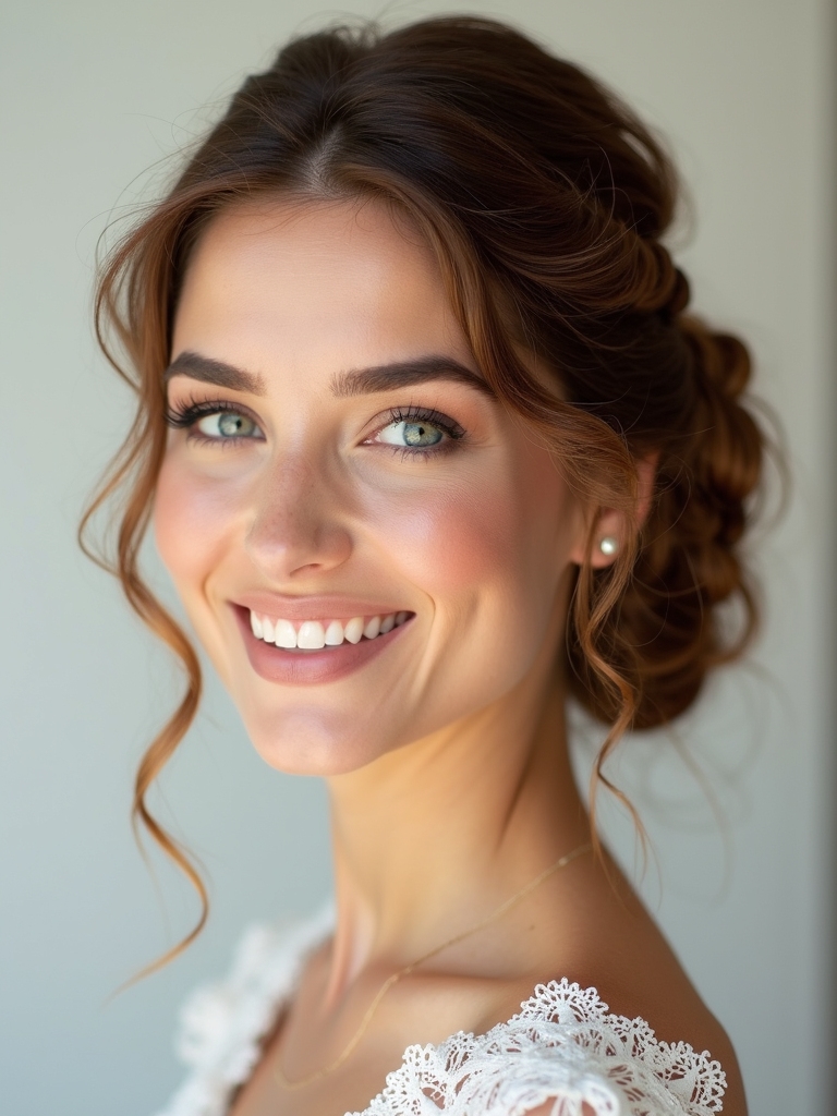 ethereal braid bun elegance