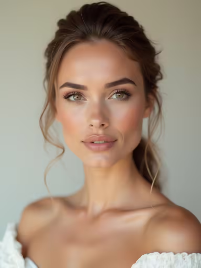 ethereal bridal makeup glow