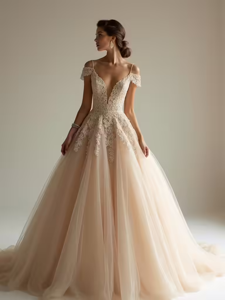 exquisite embellishments elevate gowns