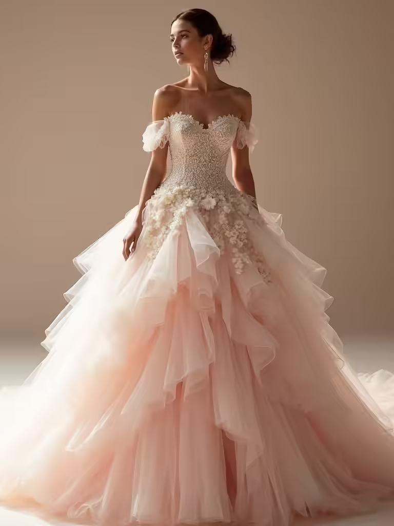 extravagant wedding dress trends