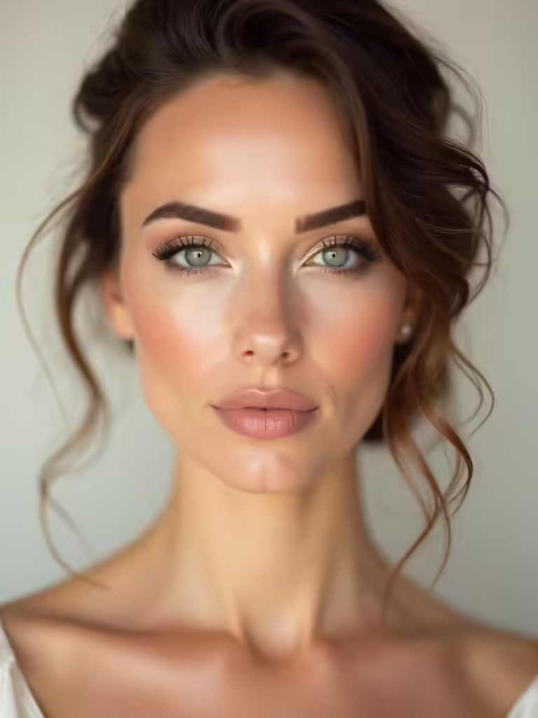 flattering base for green eyes