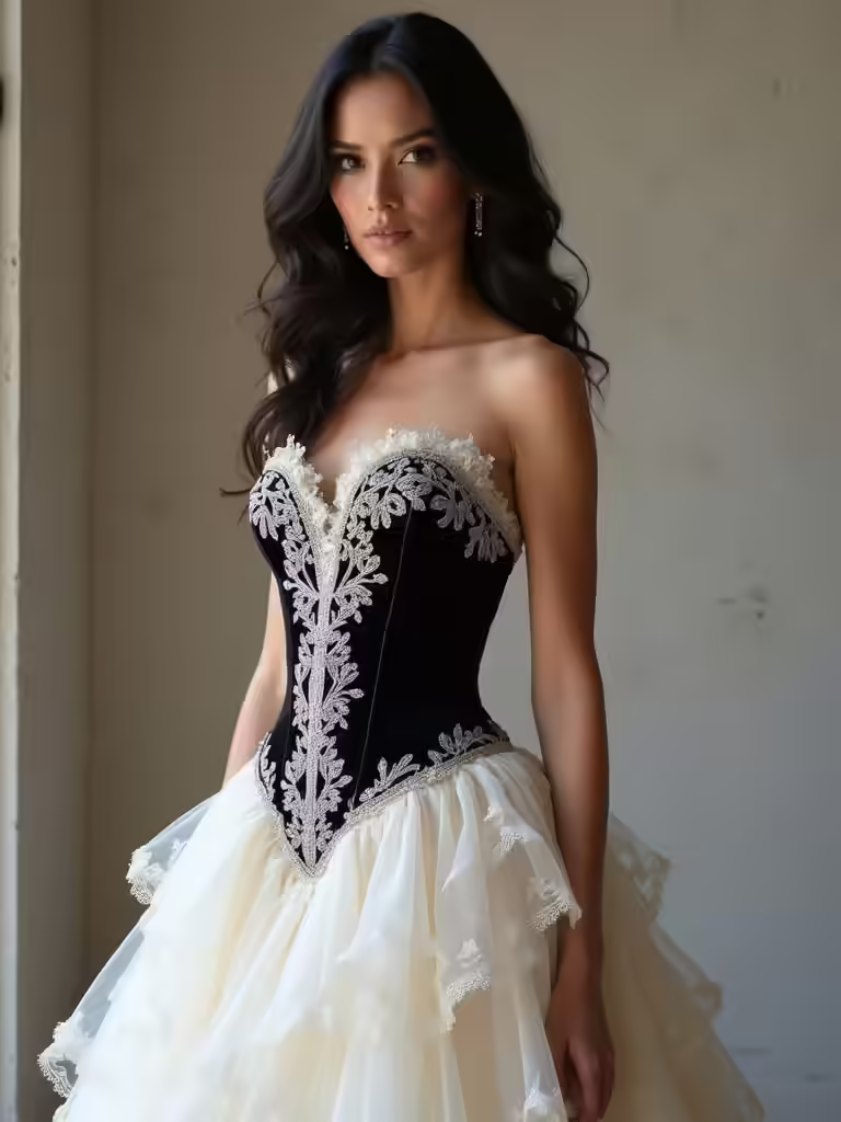 flattering corset wedding dresses