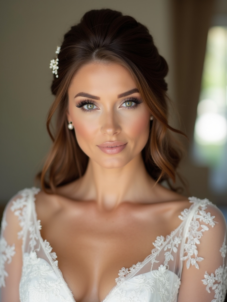 flattering half up hairstyle techniques