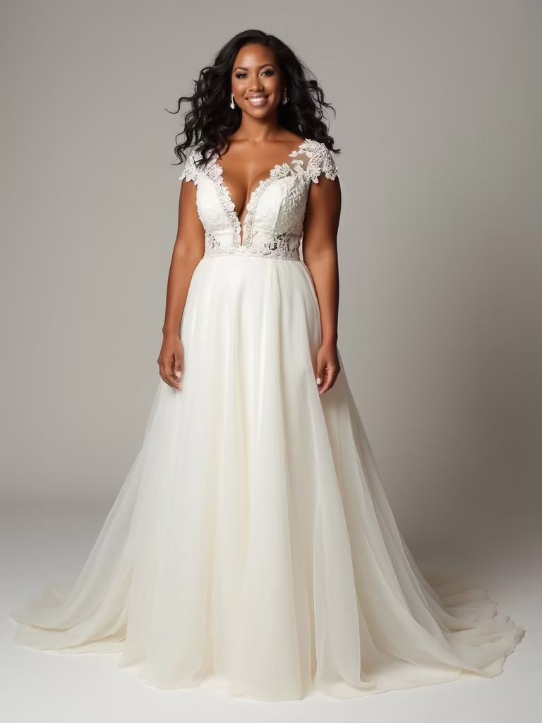 flattering necklines for brides