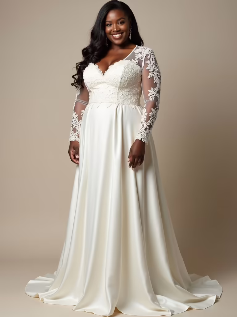 flattering plus size wedding dresses