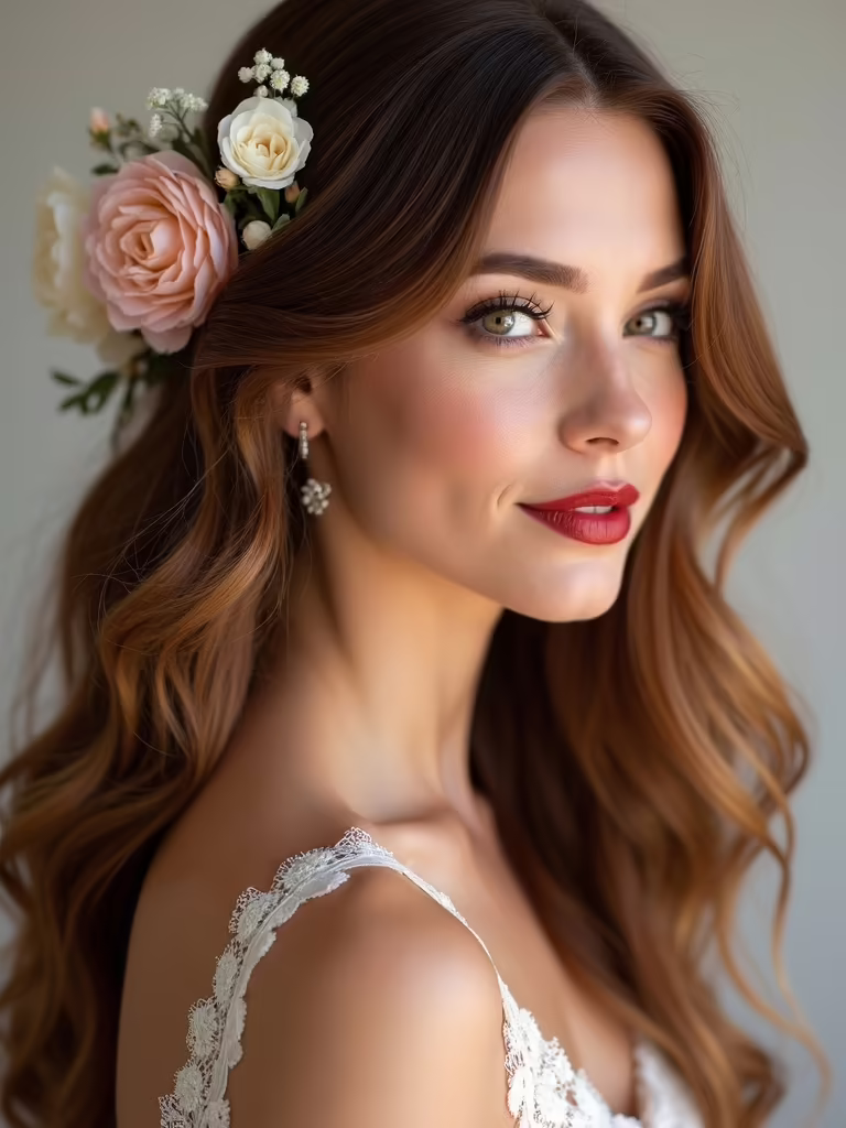 floral elegance for hair
