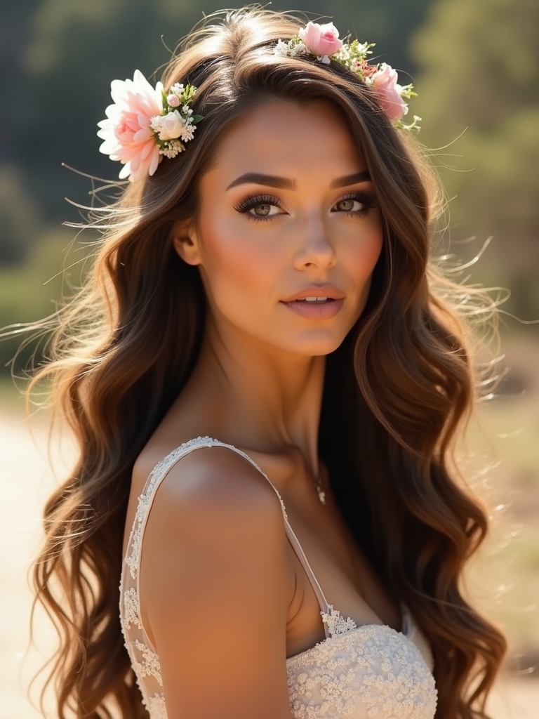 floral placement for glam