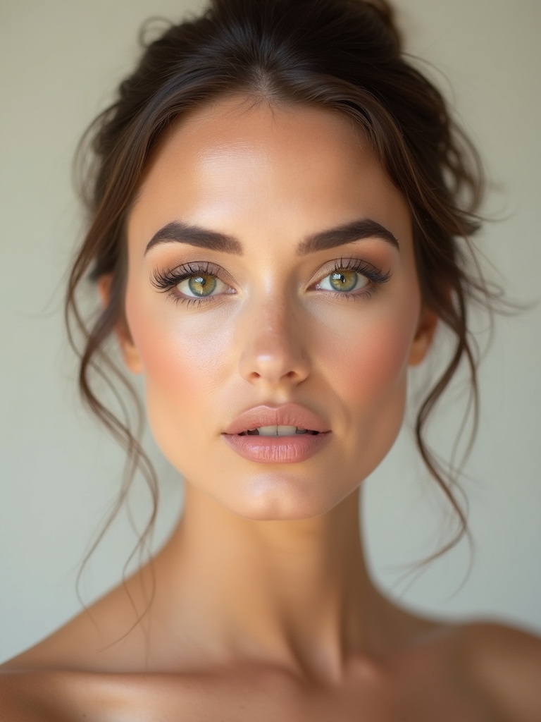 fresh green eyes bridal