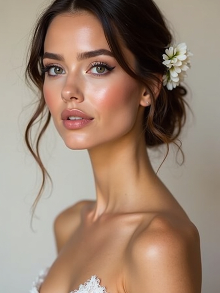 gentle springtime bridesmaid glamour
