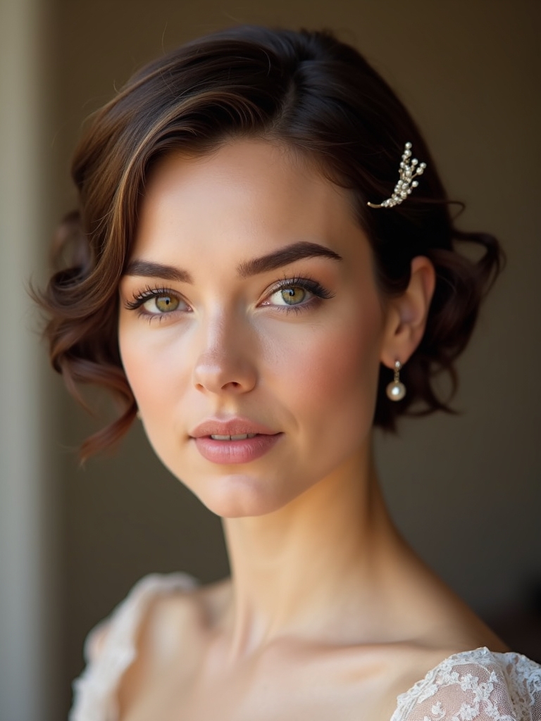 glamorous accessories for cropped hair