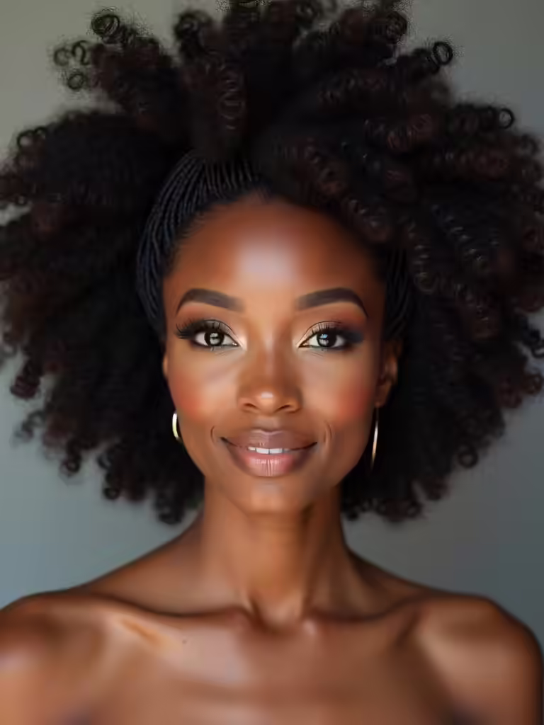 glamorous afro bridal hairstyles