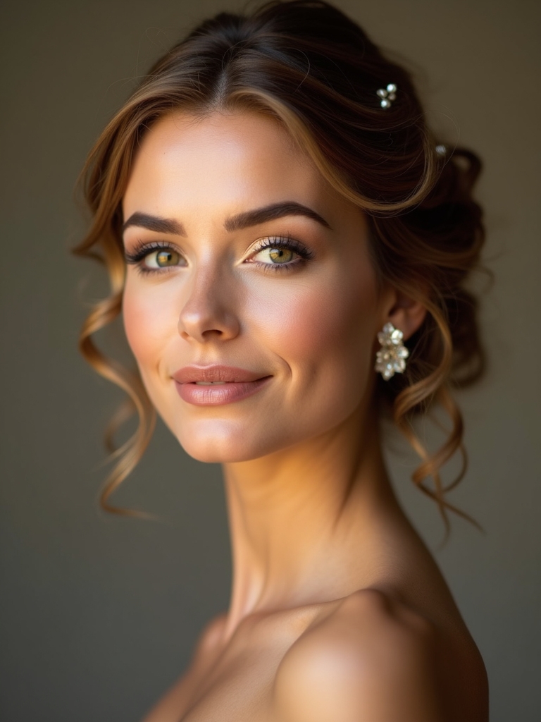 glamorous engagement party hairstyles